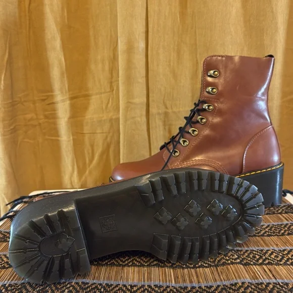 Dr. Martens Chestnut Leather Boots - Picture 5 of 8